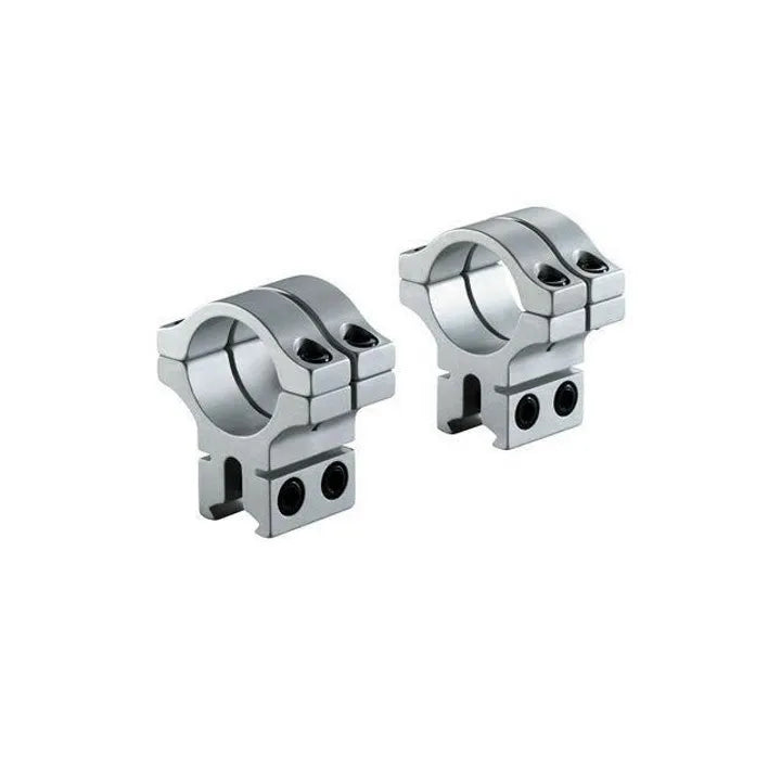 BKL-263 1 Long Double Strap Dovetail Rings - Silver image 0