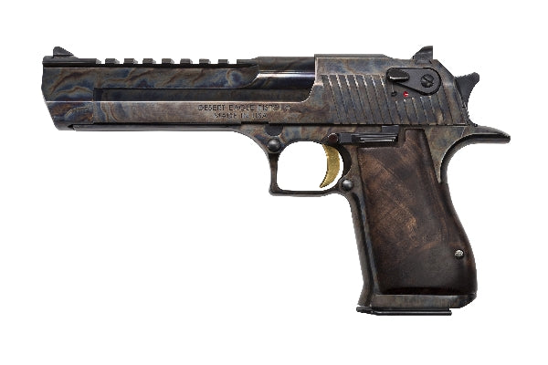 Magnum Research 44 Mag Desert Eagle 6" Case Hardened Finish, Clear Cerakote Protective Coat, Walnut Grip image 0