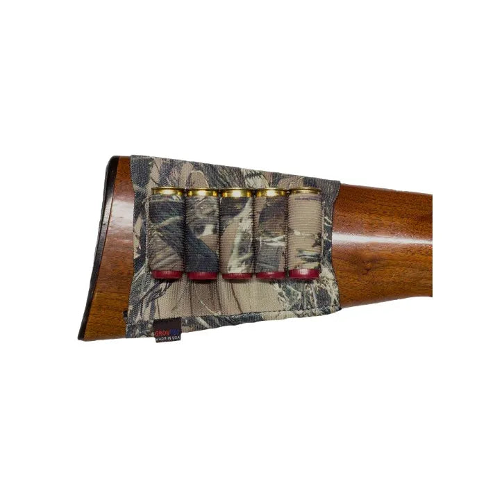 GrovTec Buttstock Cartridge Shell Holder Shotgun Open Style (TrueTimber Camo) image 0