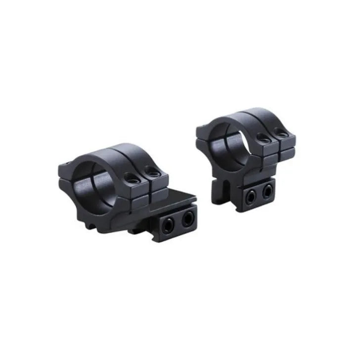 BKL-302 1 Long Double Strap Offset Dovetail Rings - Matte Black image 0