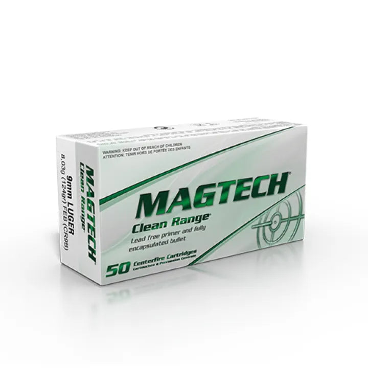 Magtech 9mm Luger Clean Range 124GR FEB - 50 bullets per Pack image 0