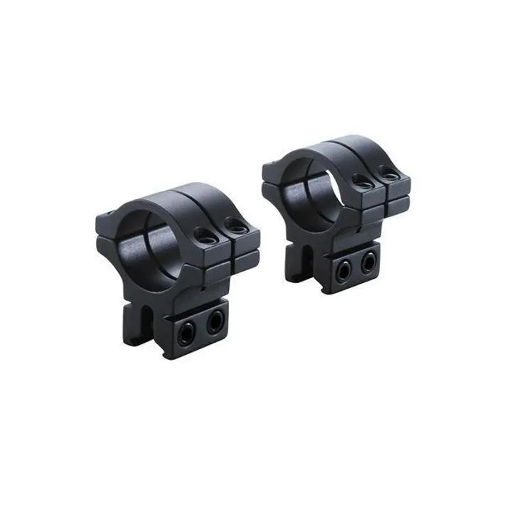 BKL-263 1 Long Double Strap Dovetail Rings - Matte Black image 0