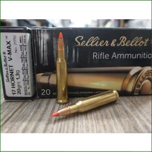 Sellier & Bellot 17 Hornet 20 gr V-Max Ammo 20 rd image 0