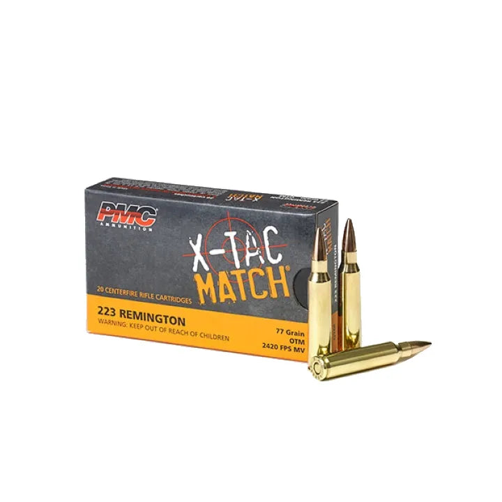 PMC .223 Remington 77GR OTM X-TAC Match - 20 Bullets per Pack image 0